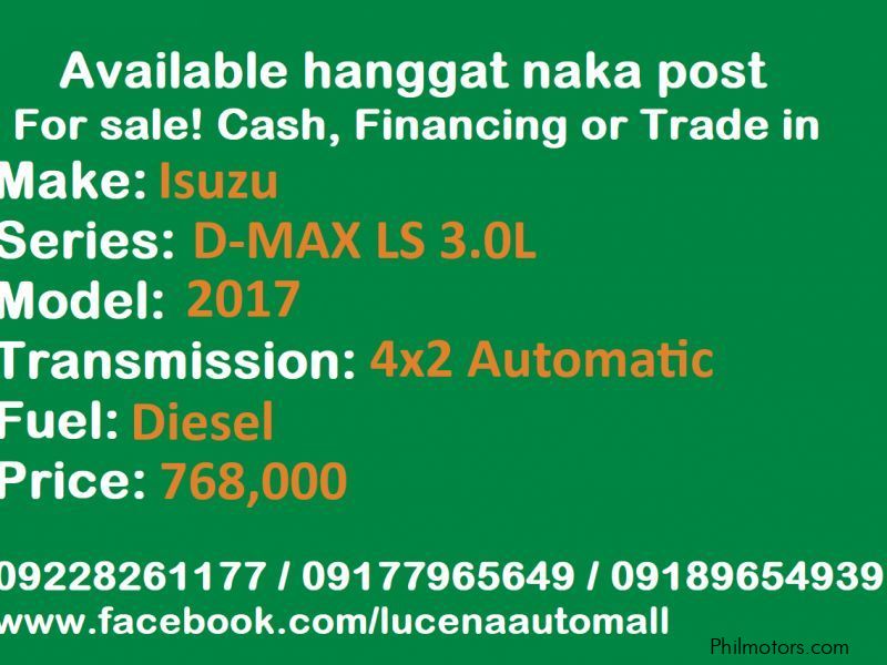 Isuzu D-Max LS 4x2 AT Lucena City in Philippines