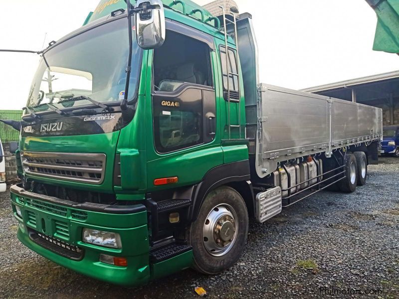 Used Isuzu Giga 10 Wheeler Cargo Dropside Truck 6WF1 Engine Molye CBU