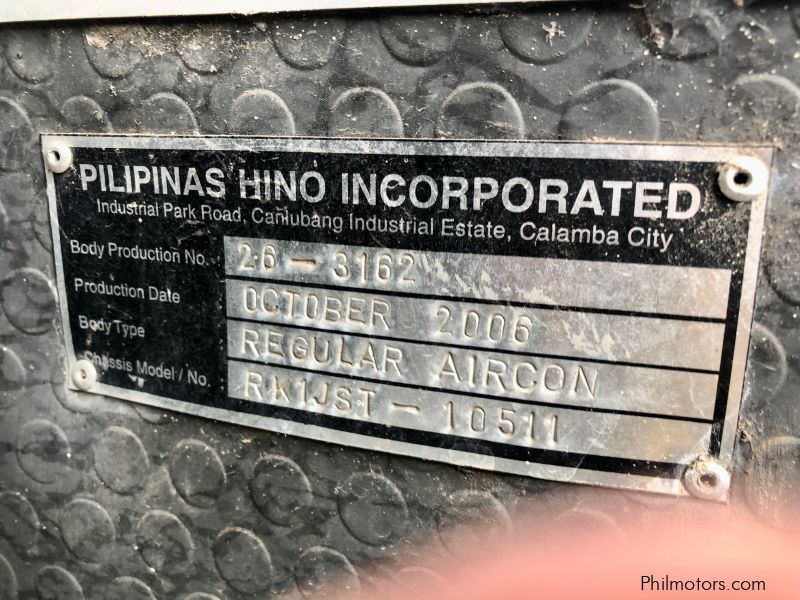 Hino RK J08C Series Bus LOCAL not import surplus in Philippines