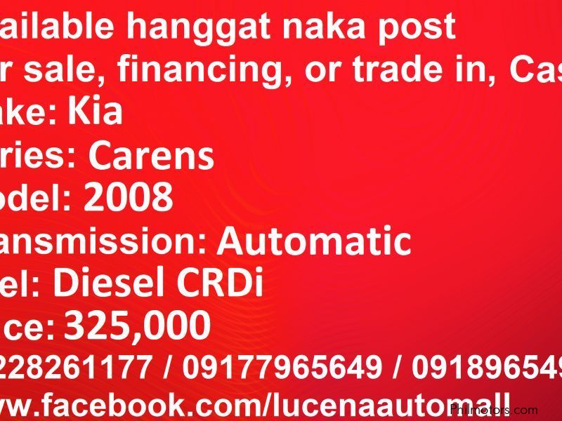 Kia Carens CRDi automatic Lucena City in Philippines