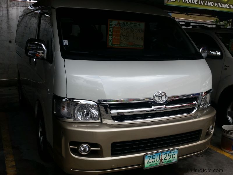 Toyota Hi ace super grandia in Philippines