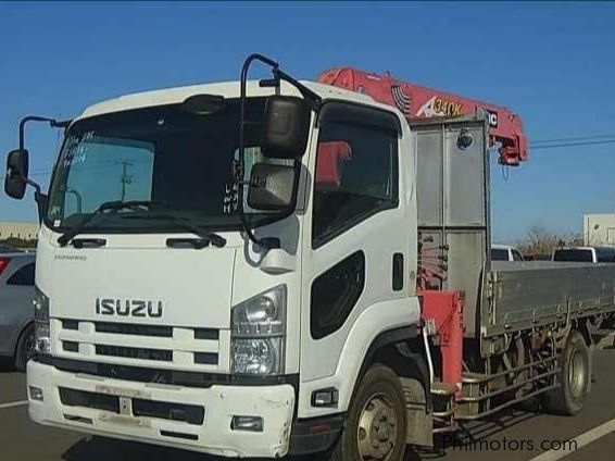 Isuzu Forward Crane Boom 3 Steps Drop Side 6HK1 with New Paint in Philippines