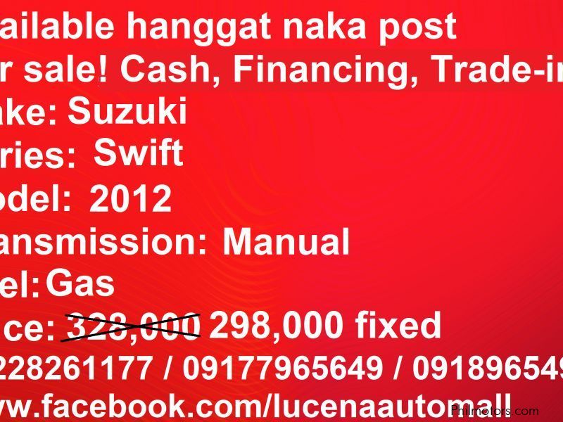 Suzuki Swift MT Lucena City in Philippines