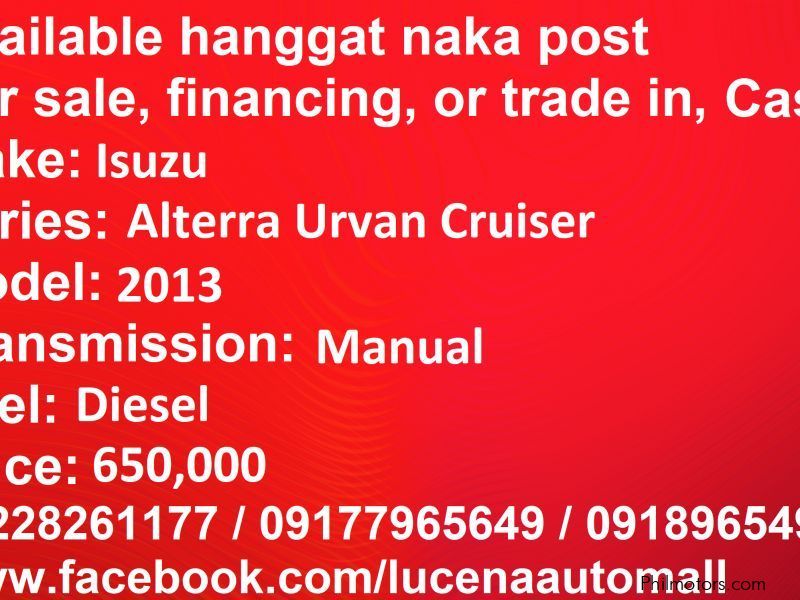Isuzu Alterra Manual Diesel Lucena City in Philippines