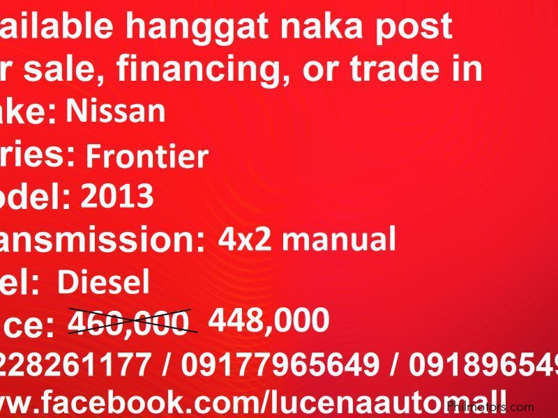 Nissan Frontier 4X2 MT Lucena City in Philippines