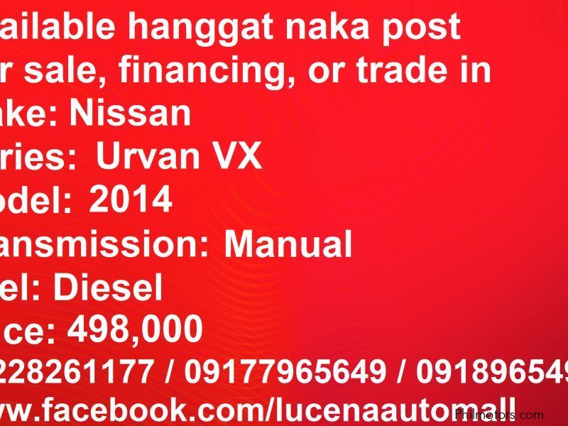 Nissan Urvan VX Quality Van in Philippines