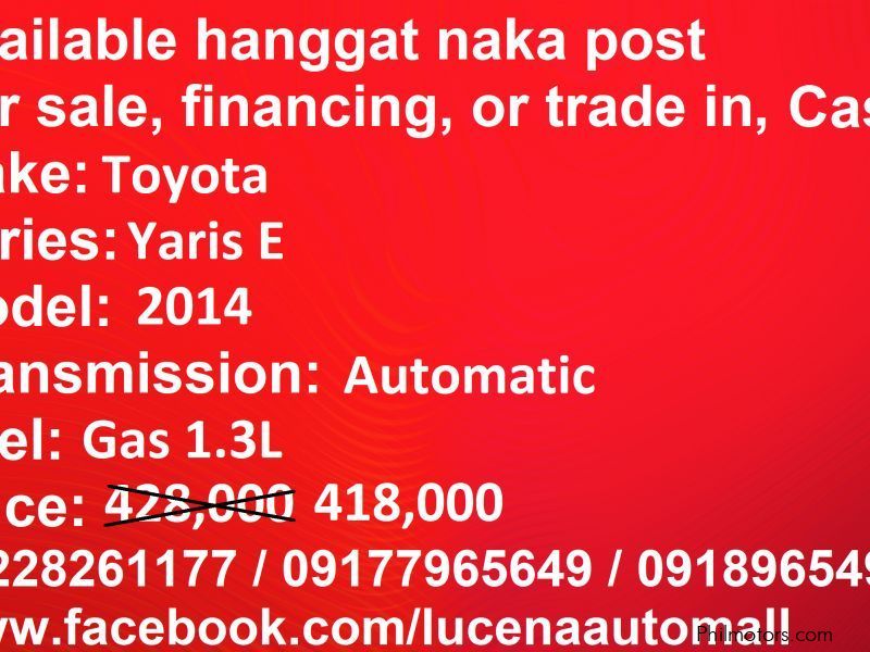 Toyota Yaris E automatic Lucena City in Philippines