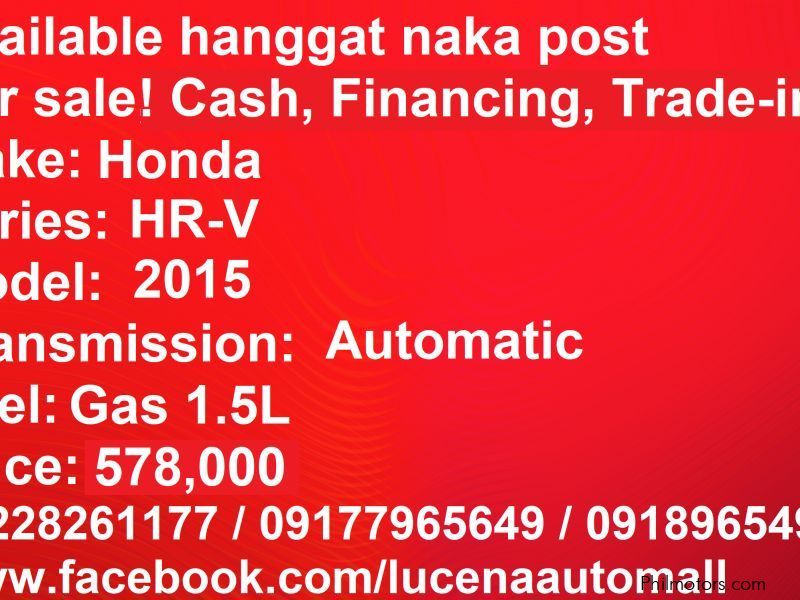 Honda HR-V automatic Lucena City in Philippines