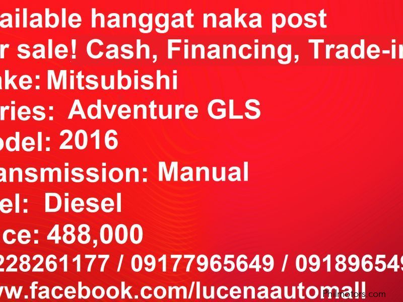 Mitsubishi Adventure GLS MT  Diesel in Philippines