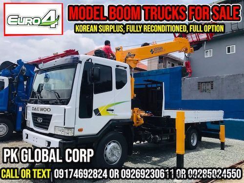 Daewoo Boom Truck / Cargo Crane Truck with Man Lift Basket in Philippines