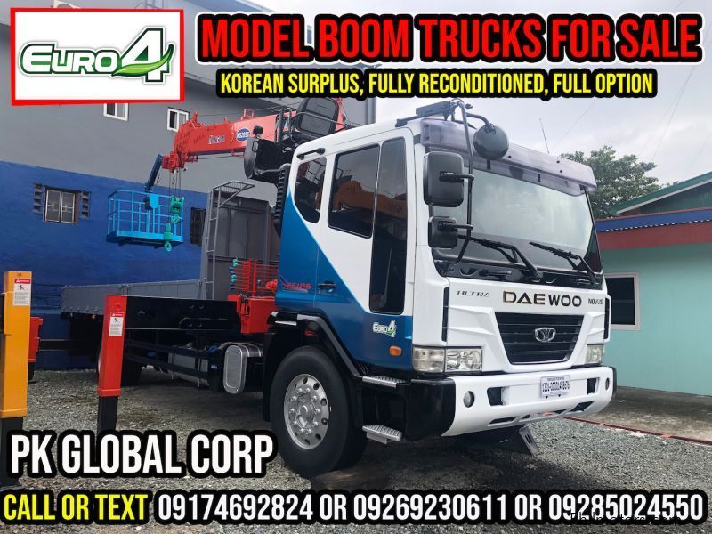 Daewoo Boom Truck / Cargo Crane Truck with Man Lift Basket in Philippines