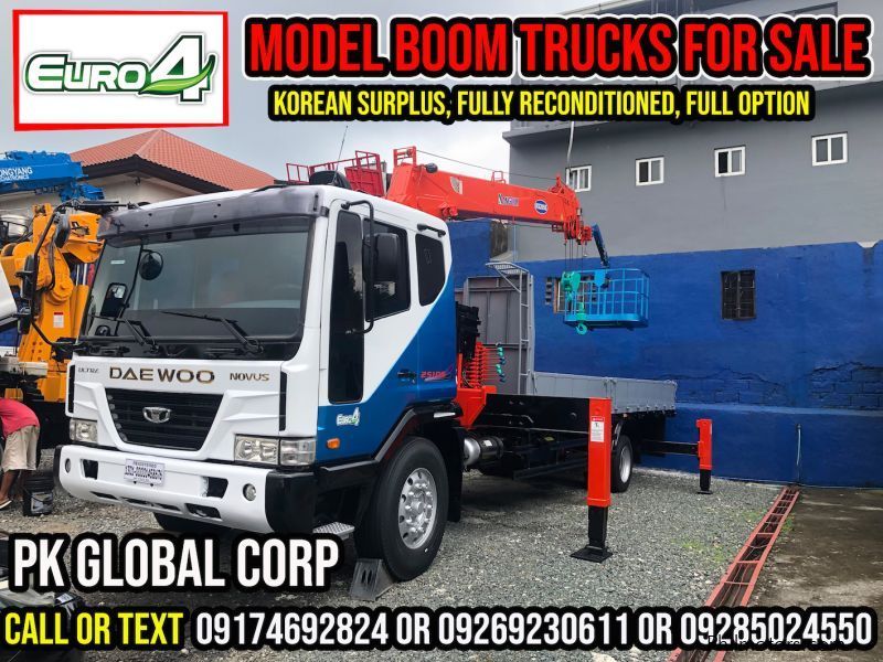 Daewoo Boom Truck / Cargo Crane Truck with Man Lift Basket in Philippines