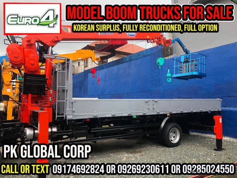 Daewoo Boom Truck / Cargo Crane Truck with Man Lift Basket in Philippines