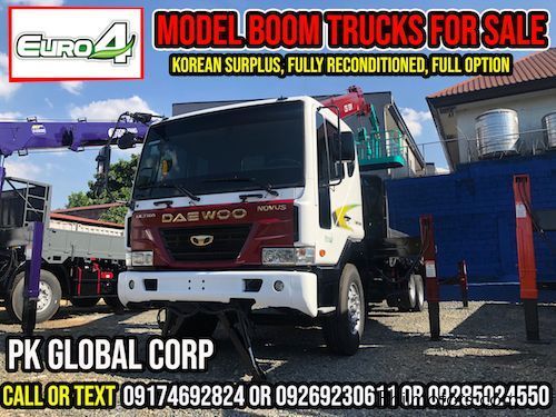 Daewoo Boom Truck / Cargo Crane Truck with Man Lift Basket in Philippines