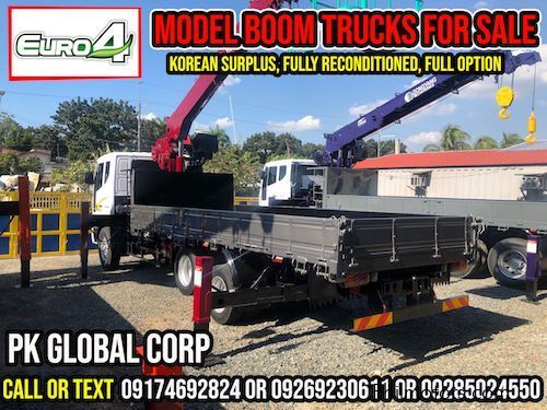 Daewoo Boom Truck / Cargo Crane Truck with Man Lift Basket in Philippines