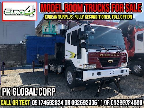 Daewoo Boom Truck / Cargo Crane Truck with Man Lift Basket in Philippines