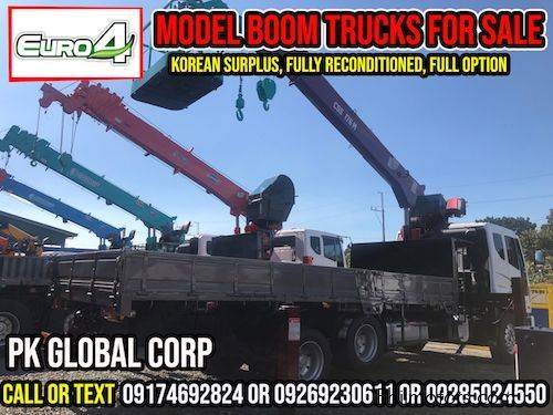 Daewoo Boom Truck / Cargo Crane Truck with Man Lift Basket in Philippines