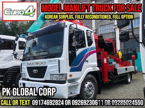 Daewoo Man lift Truck, Skylift Truck, Jinwoo SMC450 in Philippines