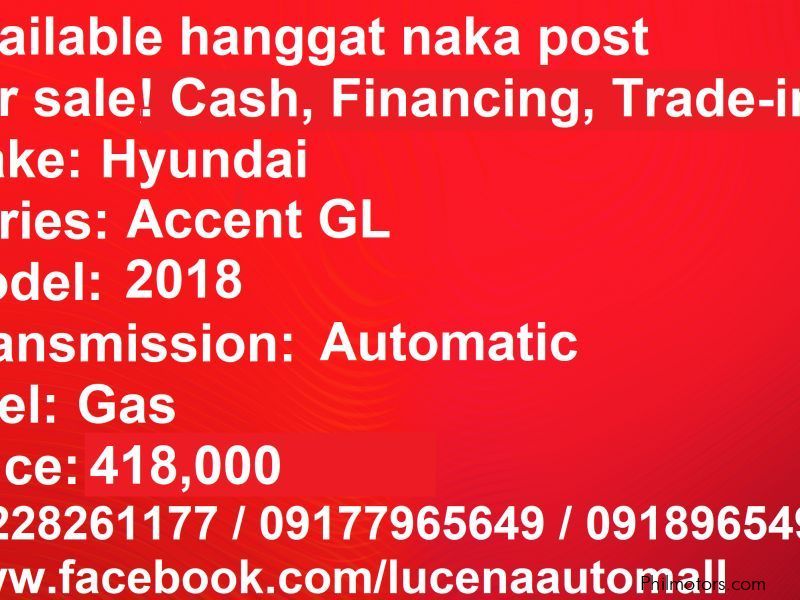 Hyundai Accent GL Automatic Lucena City in Philippines