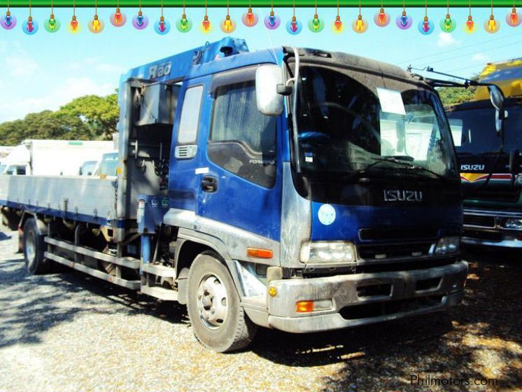 Isuzu Forward Dropside Cargo With Crane in Philippines