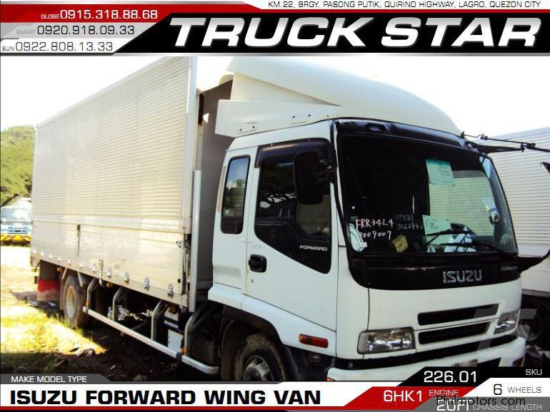 Isuzu Forward Wing Van in Philippines