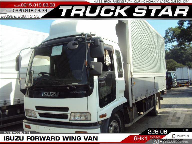 Isuzu Forward Wing Van in Philippines