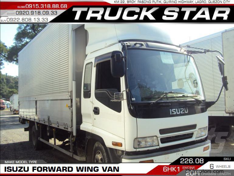 Isuzu Forward Wing Van in Philippines