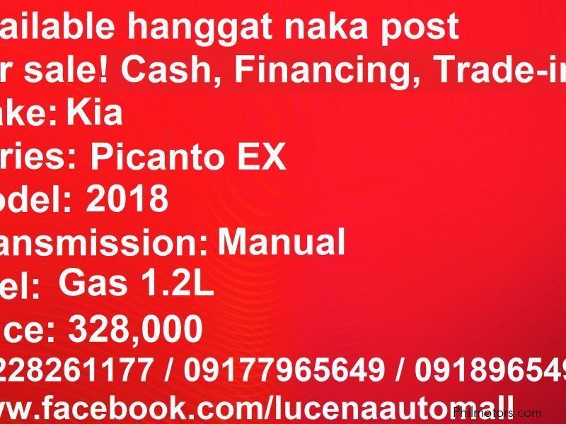 Kia Picanto EX MT Lucena City in Philippines