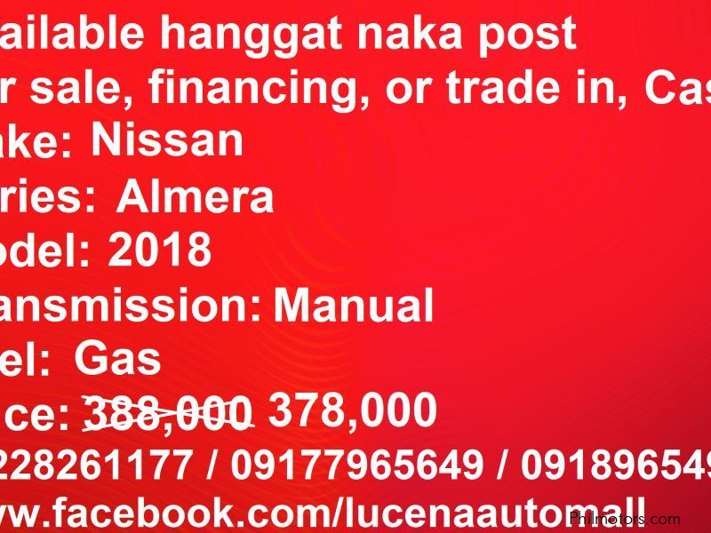 Nissan Almera Manual 2018 Quality Lucena City in Philippines