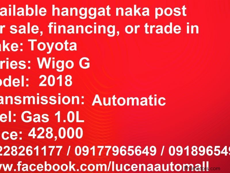 Toyota Toyota Wigo G Automatic Lucena City in Philippines