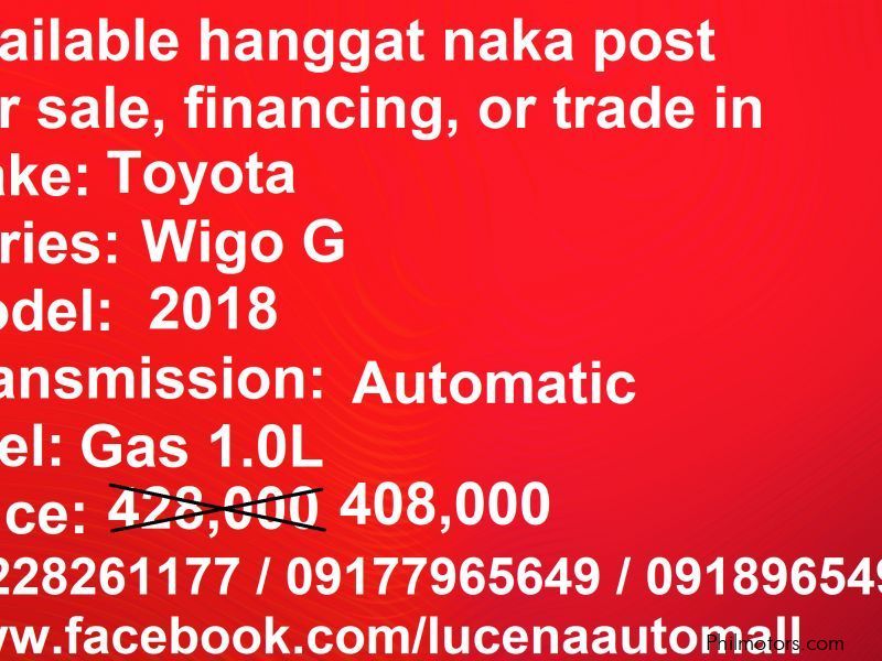 Toyota Wigo G Automatic Lucena City in Philippines