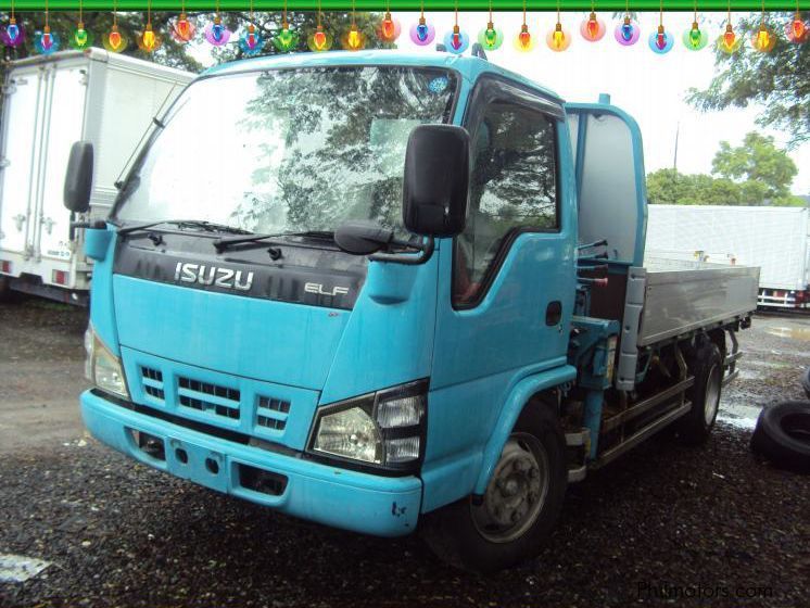 Isuzu Elf Dropside Cargo With Crane in Philippines