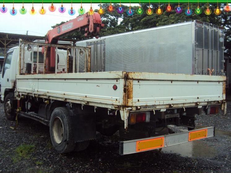 Isuzu Elf Dropside Cargo With Crane in Philippines