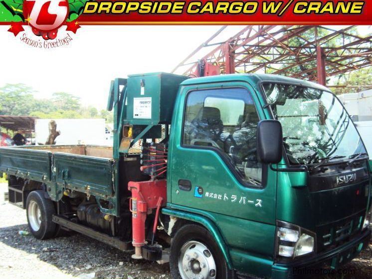 Isuzu Elf Dropside Cargo With Crane in Philippines