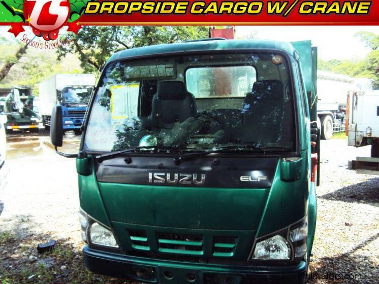 Isuzu Elf Dropside Cargo With Crane in Philippines