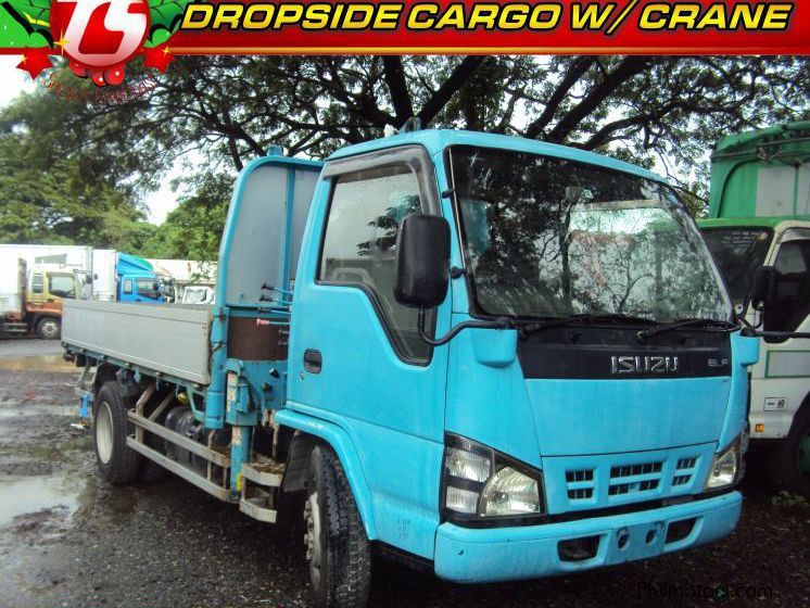 Isuzu Elf Dropside Cargo With Crane in Philippines