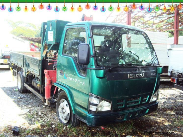 Isuzu Elf Dropside Cargo With Crane in Philippines