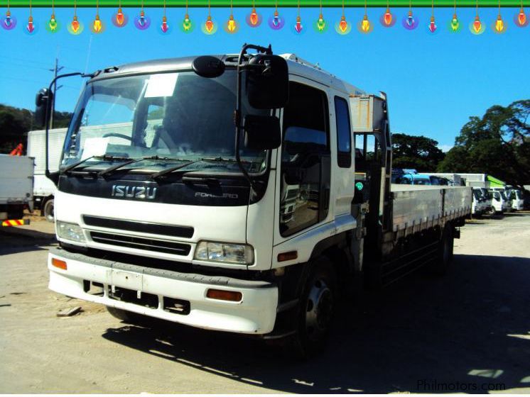 Isuzu Forward Dropside Cargo With Crane in Philippines