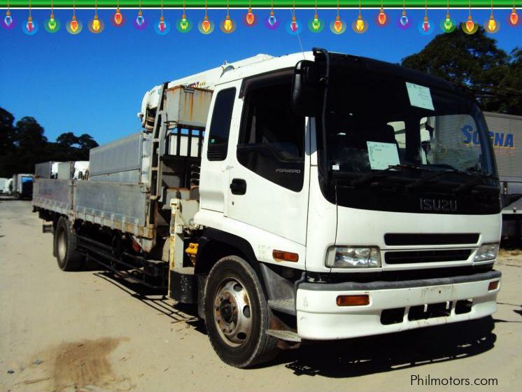 Isuzu Forward Dropside Cargo With Crane in Philippines