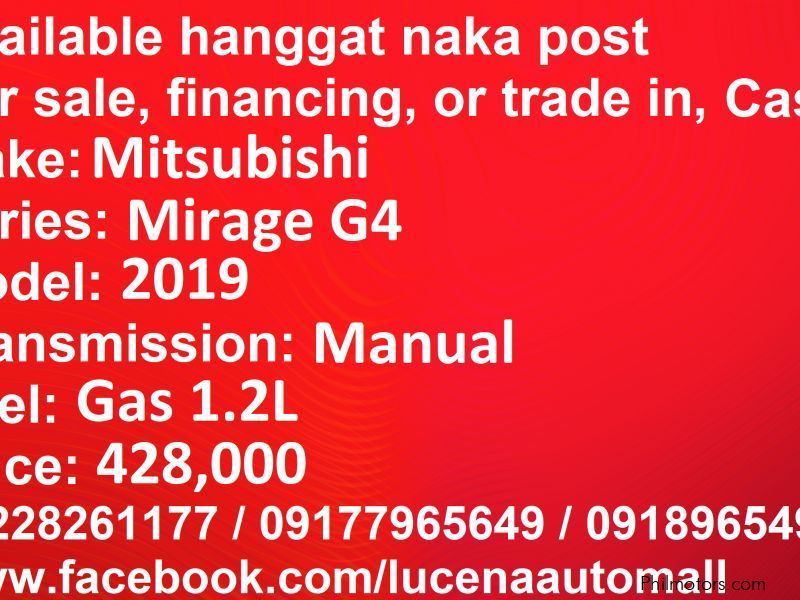 Mitsubishi Mirage G4 GLX MT Lucena City in Philippines