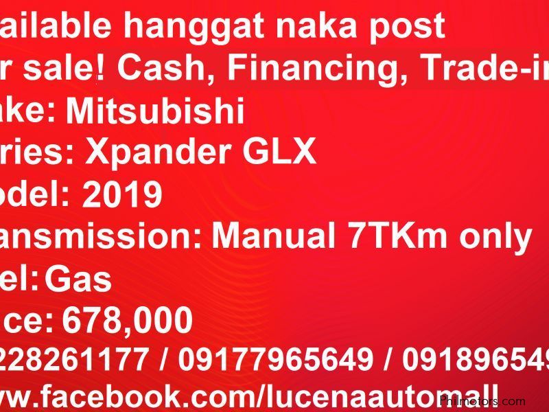 Mitsubishi Xpander GLX MT Lucena City in Philippines