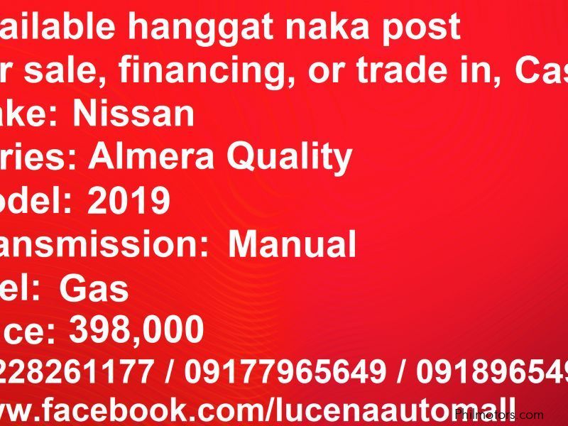 Nissan Almera MT Lucena City in Philippines