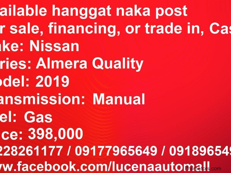 Nissan Almera Manual 2019 Quality Lucena City in Philippines