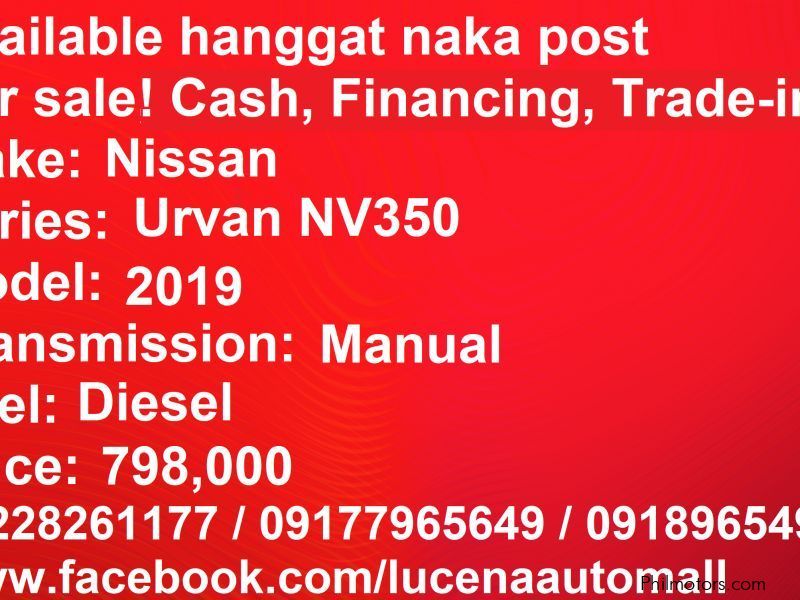 Nissan Urvan NV350 Lucena City in Philippines