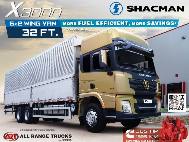 Shacman  X3000 6x2 Wing Van 32 footer 10 wheeler in Philippines