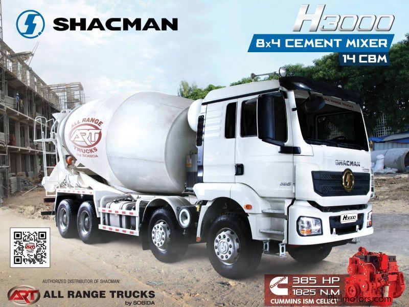 New Shacman H3000 8x4 Cement Mixer Truck 12 wheeler SX5316GJBHT326C