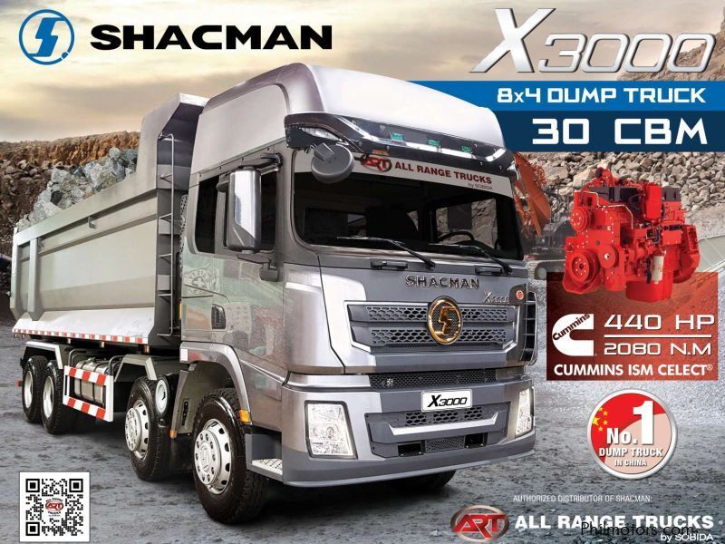 Shacman X3000 8x4 Dump Truck Tipper in Philippines