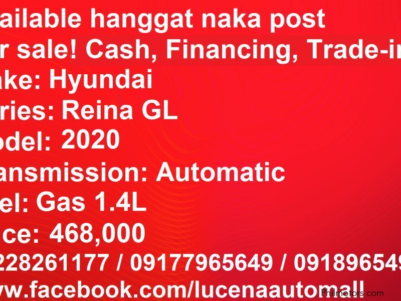 Hyundai Accent Reina Automatic Lucena City in Philippines