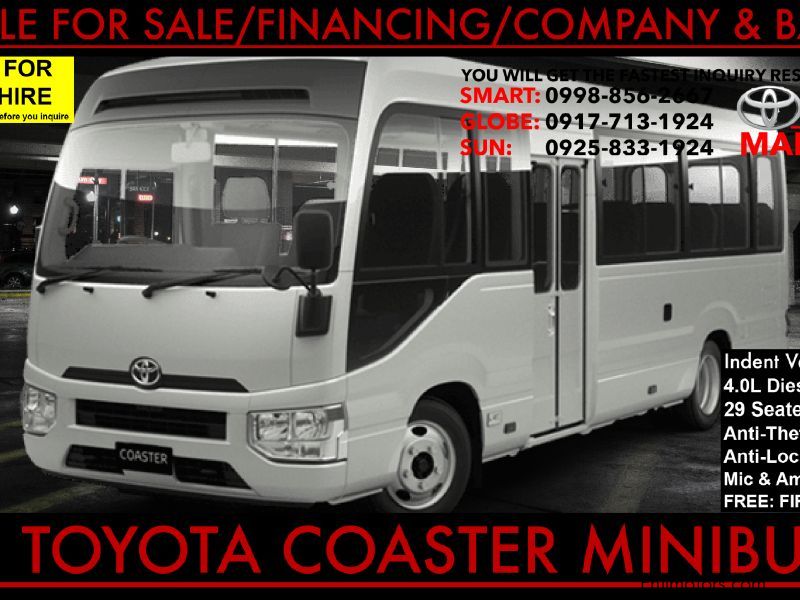 Toyota Coaster Minibus New 4th Generation MT Philippines in Philippines