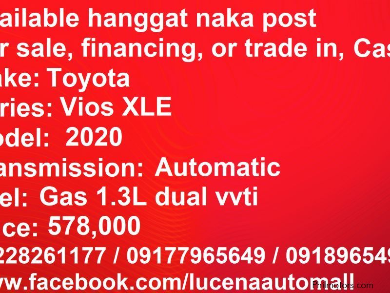 Toyota Vios XLE automatic Lucena City in Philippines